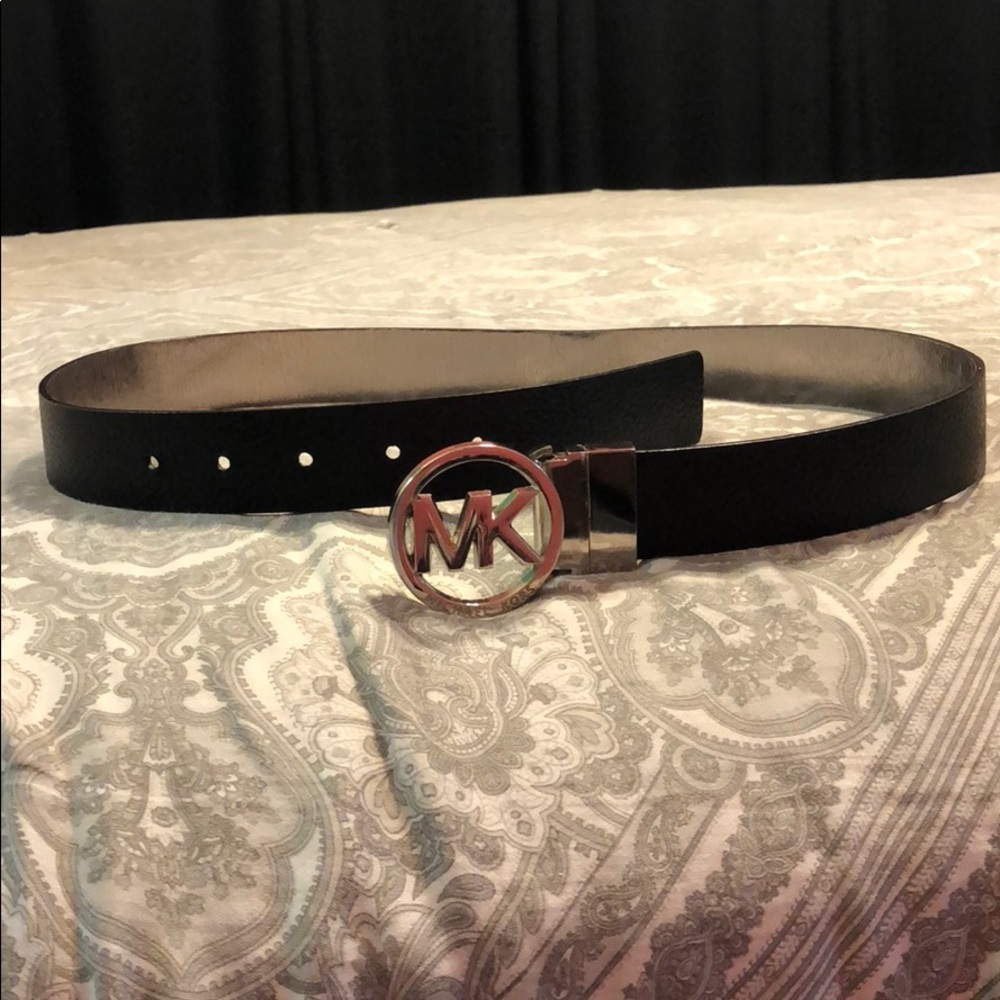 Silver Reversible Michael Kors Belt